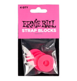 Ernie Ball Ernie Ball Strap Blocks 4PK - Pink
