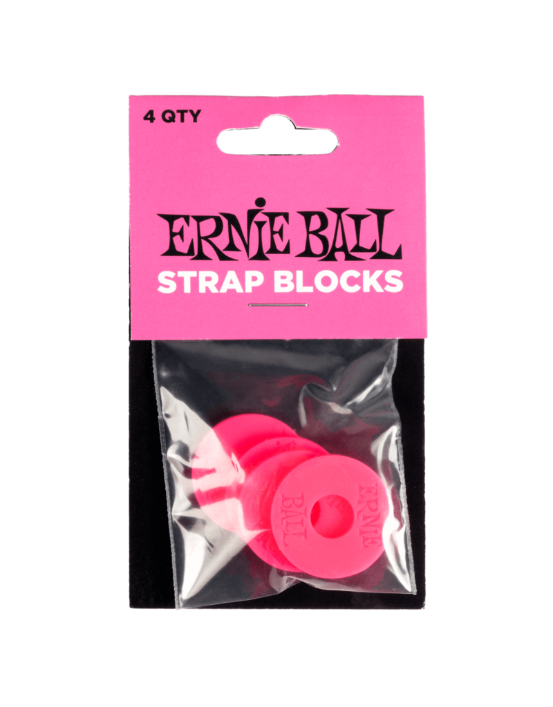 Ernie Ball Ernie Ball Strap Blocks 4PK - Pink