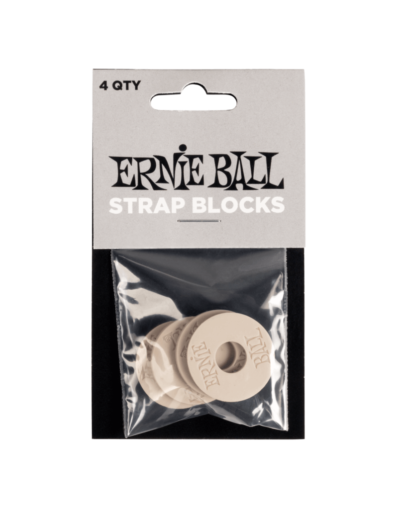 Ernie Ball Ernie Ball Strap Blocks 4PK - Grey