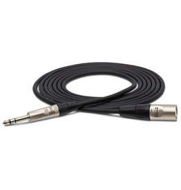 Hosa Hosa Pro Balanced Interconnect, REAN 1/4 in TRS to XLR3M 15ft