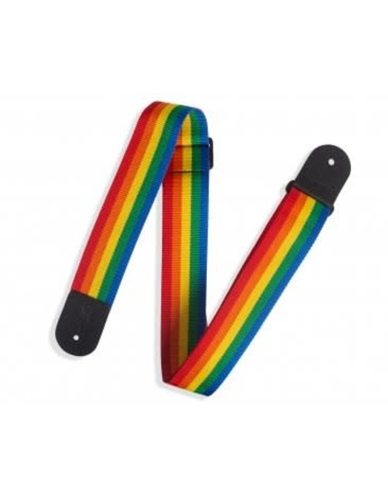 Levy's Leathers Levy's M8POLY-RNB - Rainbow Poly Guitar Strap