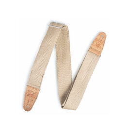 Levy's Leathers Levy's Hemp Guitar Strap with Natural Cork Ends – MH8P-NAT