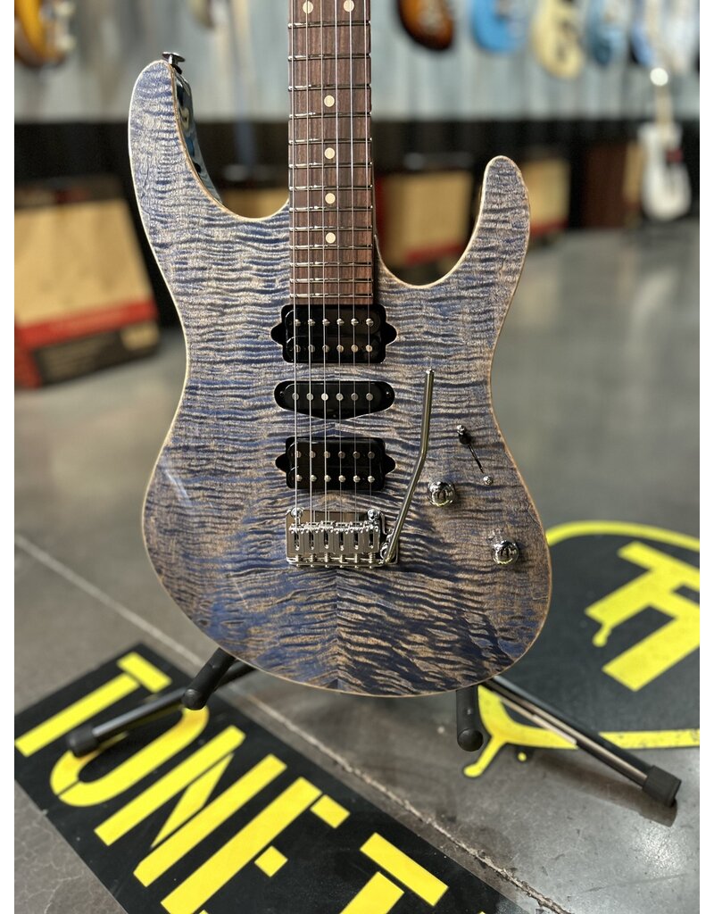 Suhr Modern Plus Faded Trans Whale Blue Burst Pau Ferro