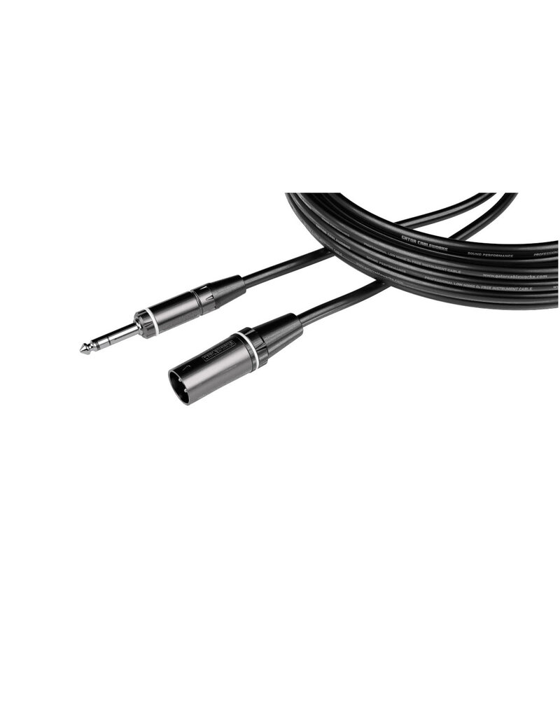 Gator Gator Cableworks Composer Series XLR Male to TRS, 10ft