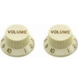 Allparts ALLPARTS PK-0154-024 Set of 2 Plastic Volume Knobs for Stratocaster®, Mint Green