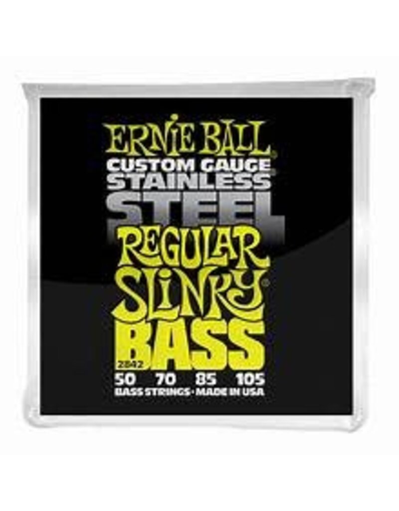 Ernie Ball Ernie Ball Stainless Steel Regular Slinky Electric Bass Strings  50-105
