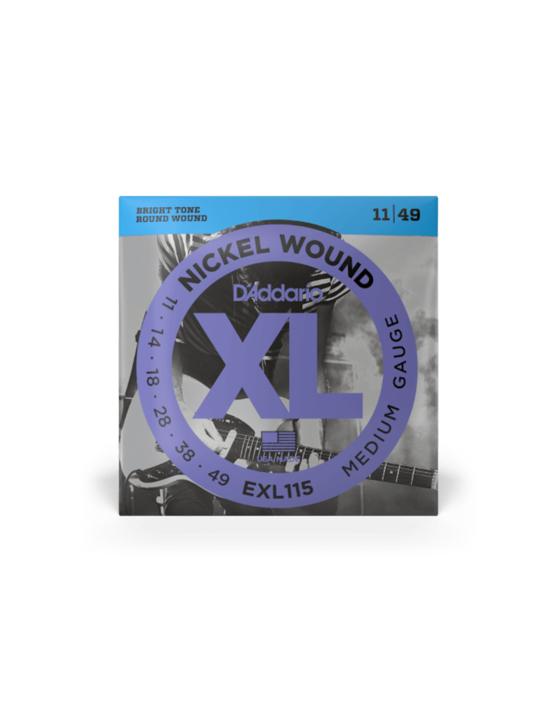 D'Addario D'Addario EXL115 Nickel Wound Electric Strings -.011-.049 Medium/Blues-Jazz Rock