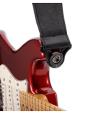 D'Addario D'Addario Comfort Leather Auto Lock Guitar Strap, Black