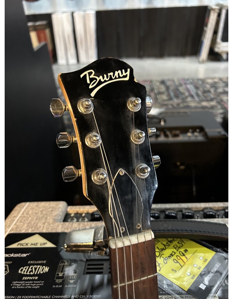 burny Used Burny H 65 guitar black  *as is