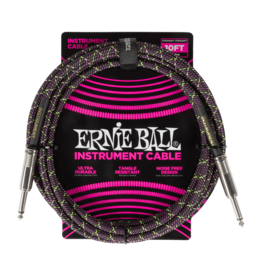 Ernie Ball Ernie Ball Braided Instrument Cable, Straight to Straight, 10ft - Purple Python