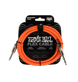Ernie Ball Ernie Ball Flex instrument cable 10ft orange