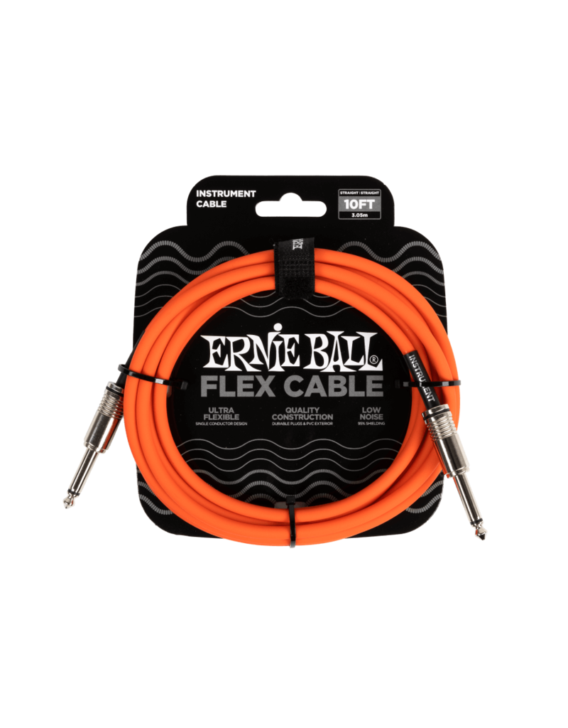 Ernie Ball Ernie Ball Flex instrument cable 10ft orange