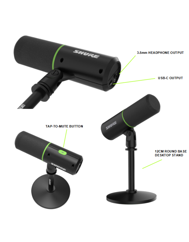 Shure MV6 USB Gaming Microphone - Tone Tailors Guitar Shop Shure MV6 USB Gaming Microphone - Tone Tailors Guitar Shop