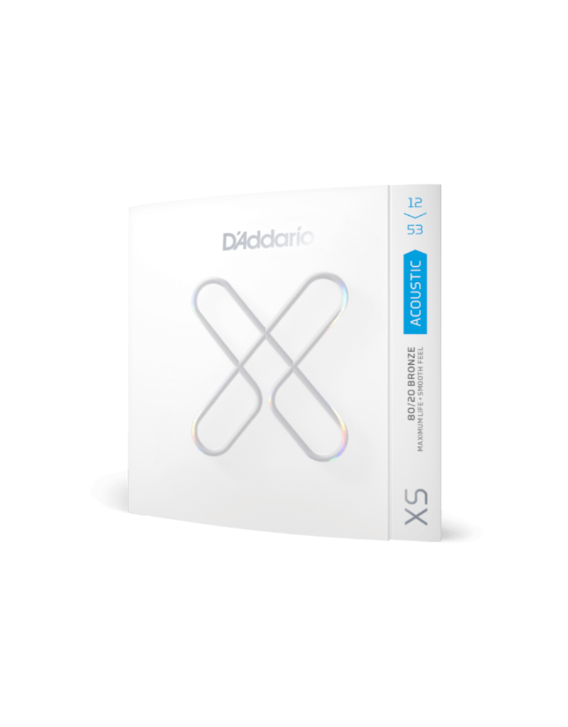 D'Addario D'Addario 12-53 Light, XS 80/20 Bronze Coated Acoustic Guitar Strings