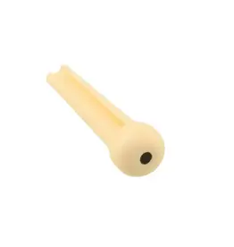 Allparts Allparts Plastic Dotted Bridge Pins Cream w/ black dot