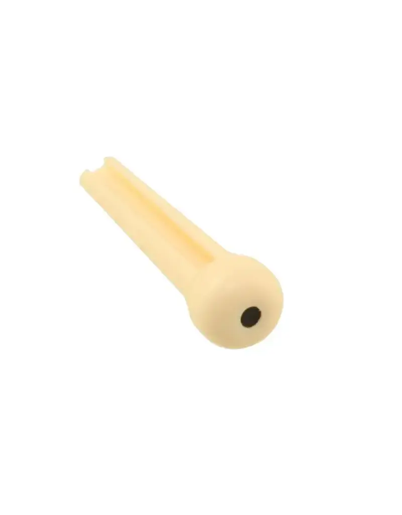 Allparts Allparts Plastic Dotted Bridge Pins Cream w/ black dot