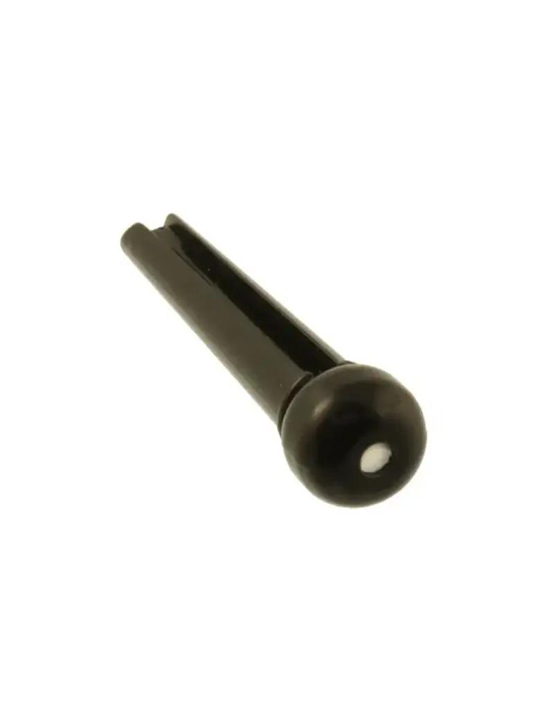 Allparts Allparts Plastic Dotted Bridge Pins Black w/ white dot