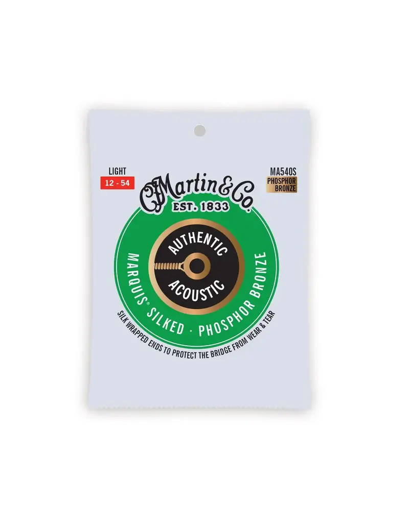 Martin Martin Authentic Acoustic Marquis® Silked Guitar Strings Phosphor Bronze MA540S 12-54