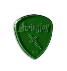 Stringjoy Stringjoy 2.0mm Dagger Acrylic Picks - 2 Pack