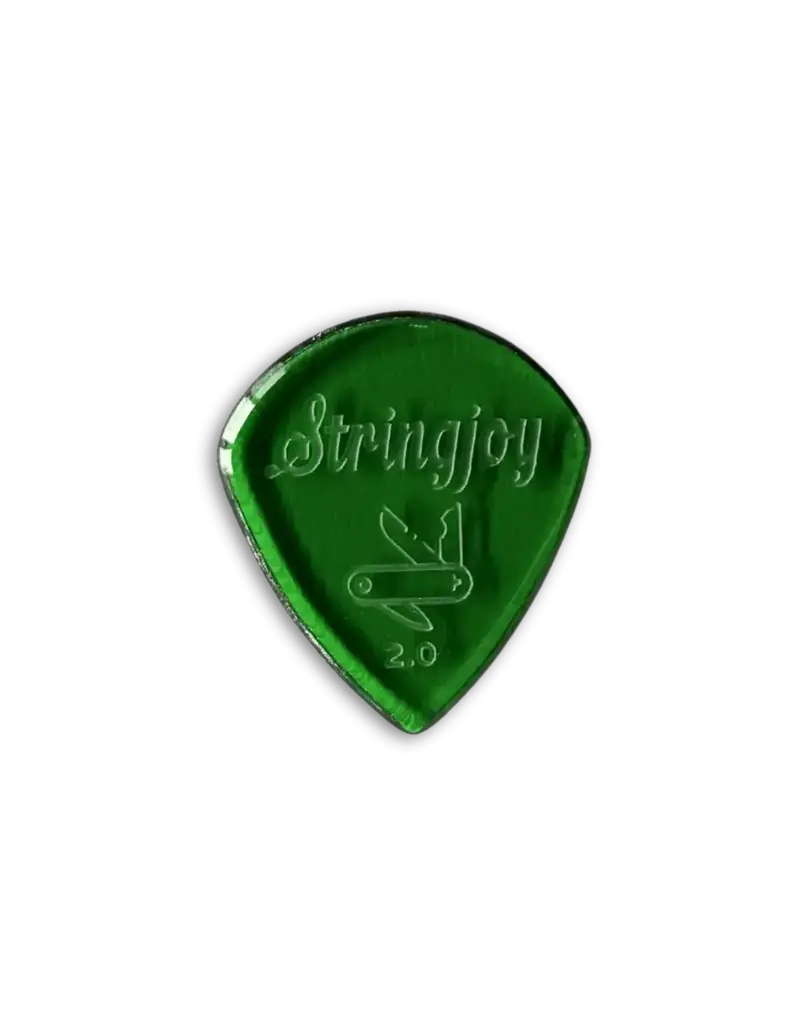 Stringjoy Stringjoy 2.0mm Pocketknife Acrylic Picks - 2 pack