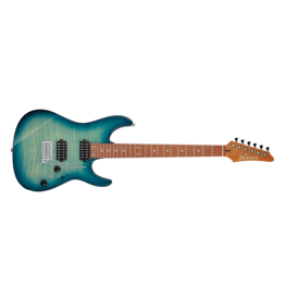 Ibanez AZ24S1F Electric Guitar Transparent Turquoise Burst
