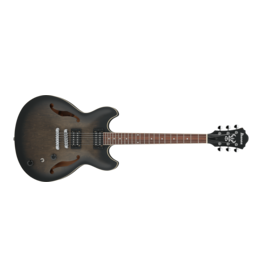 Ibanez AS53 Semi-Hollow Guitar Transparent Black Flat