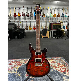 PRS Paul Reed Smith SE Custom 24 Semi-Hollow Piezo Orange Tiger Smokeburst