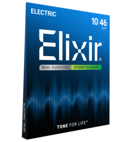 Elixir Elixir 19052 Optiweb Light Nickel-Plated Electric Guitar Strings .10-.46