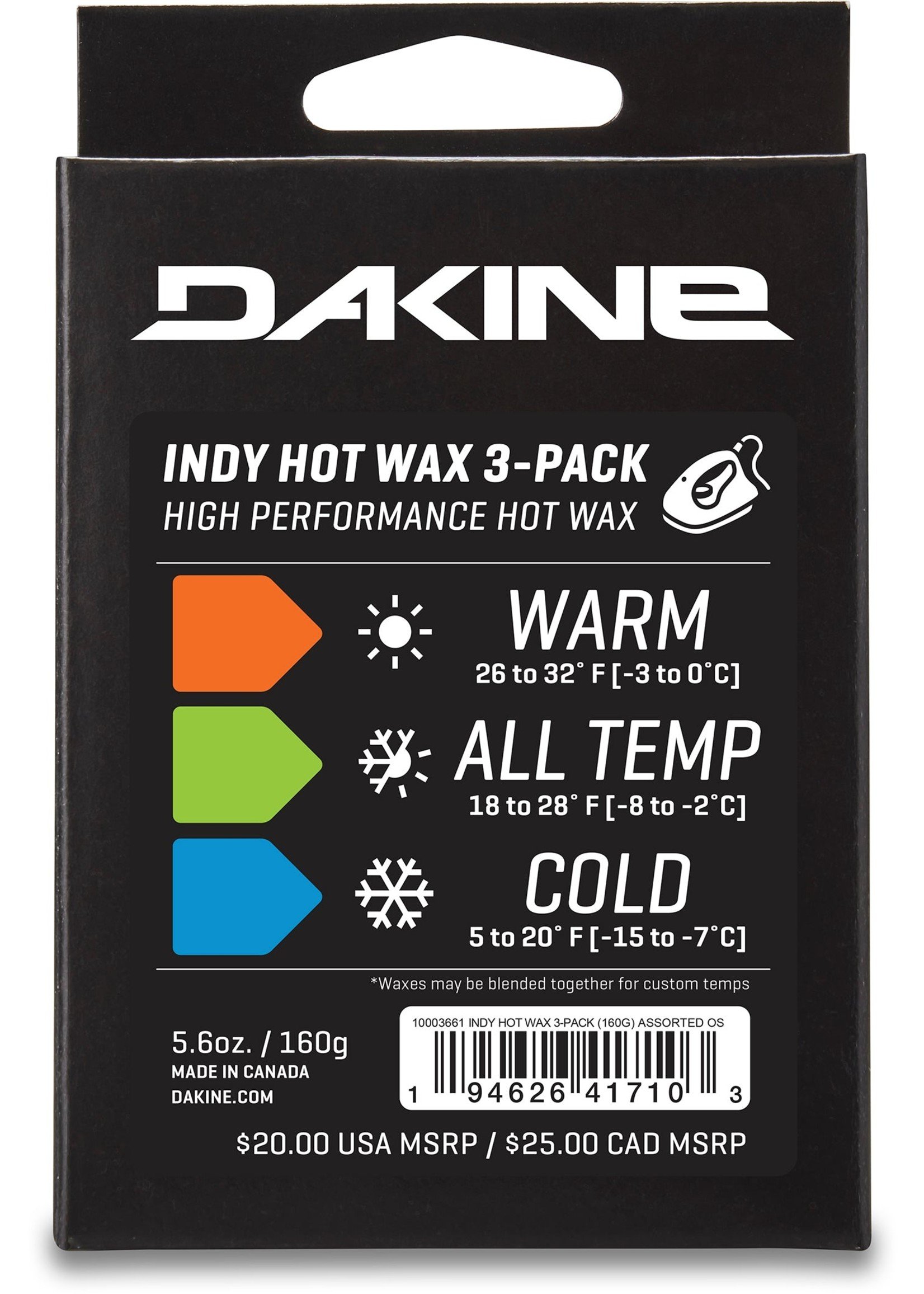 Dakine INDY HOT-WAX 3 PACK 160G