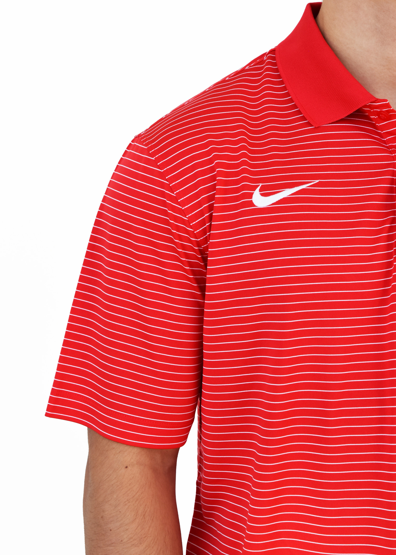 Nike Red Stadium Stripe Polo