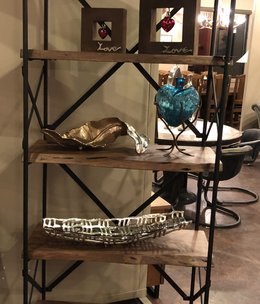 HTD Organic Forge Bookshelf, 34x16x78