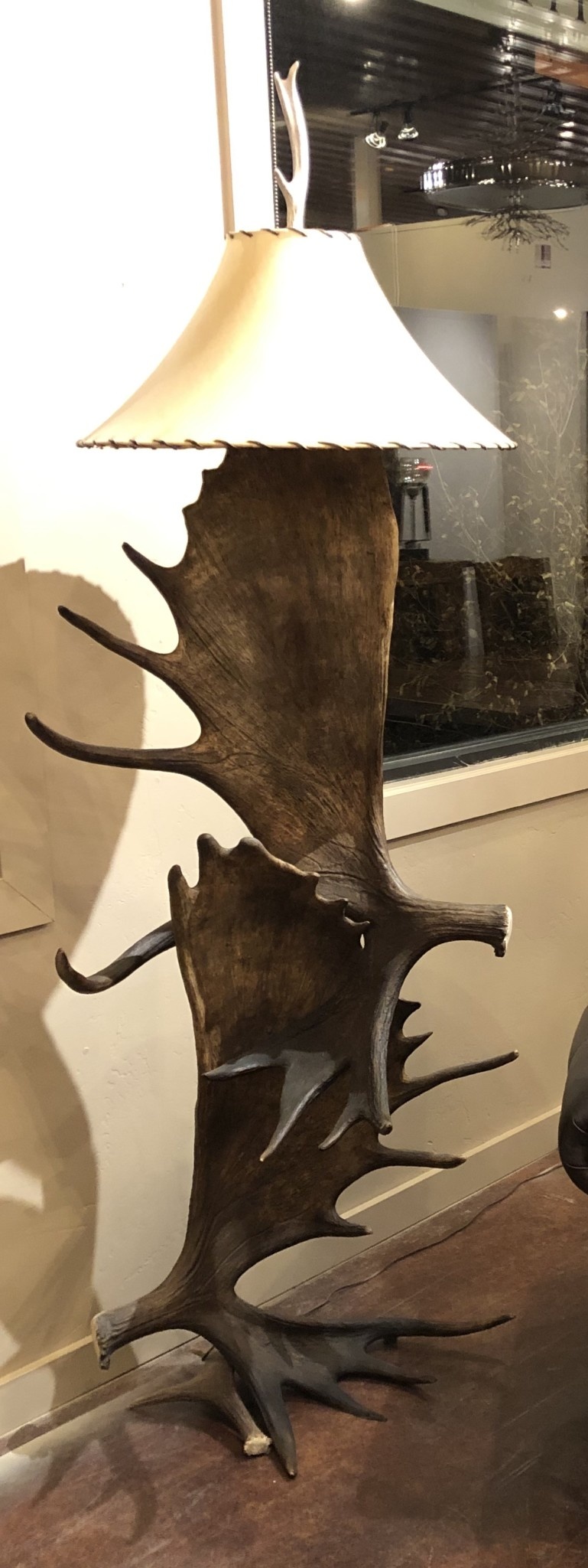 Fish Moose Antler Floor Lamp Big Bear Furniture