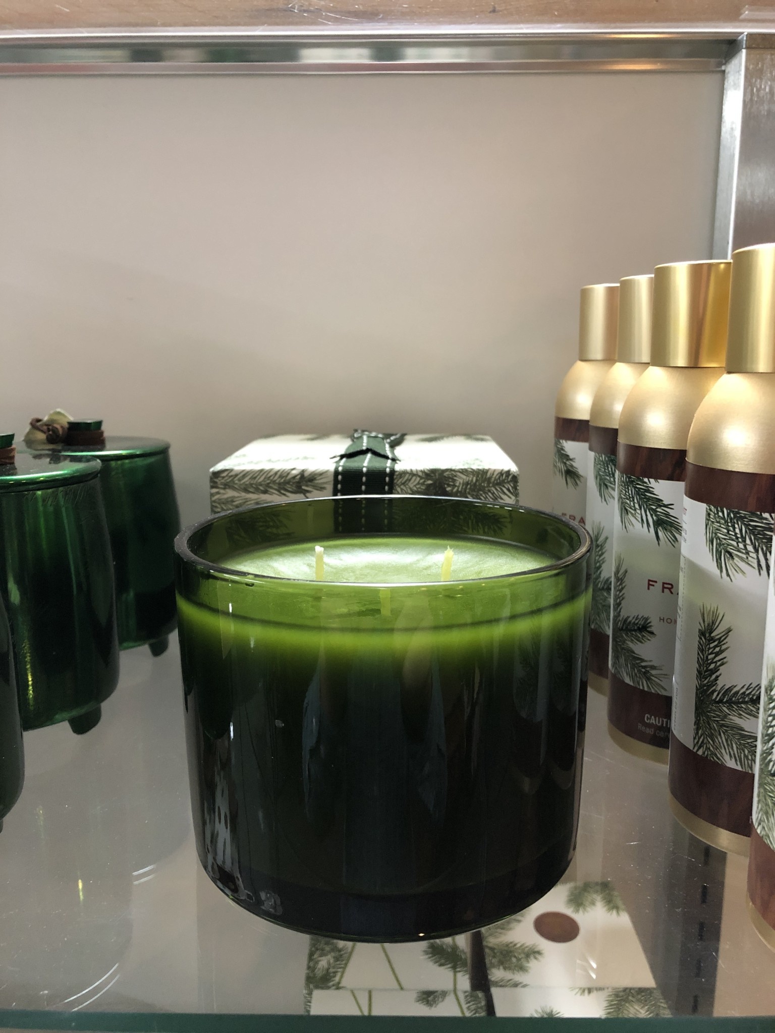 Frasier Fir FFr 17oz Poured Candle 3-wick, Green