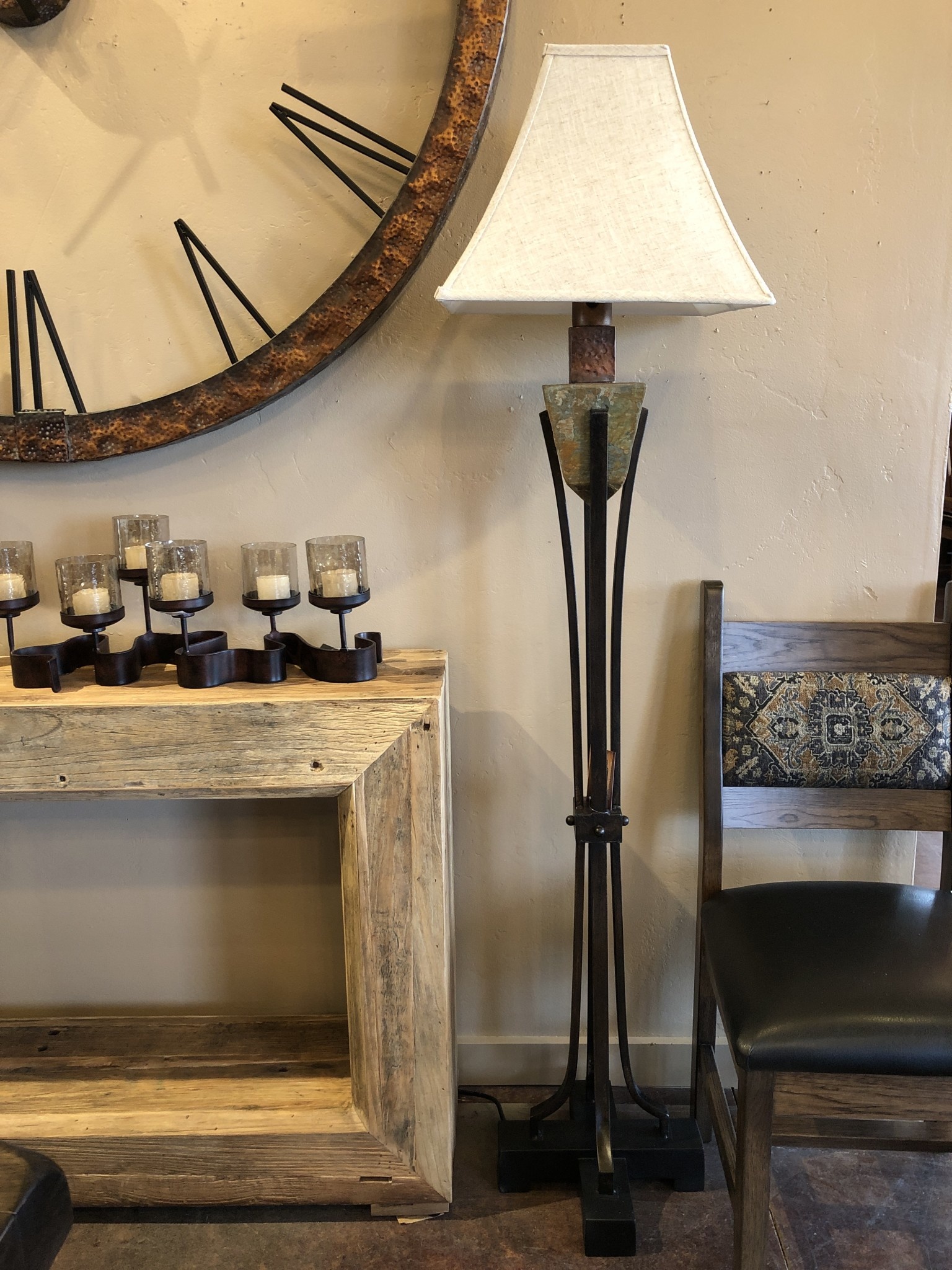 slate floor lamp