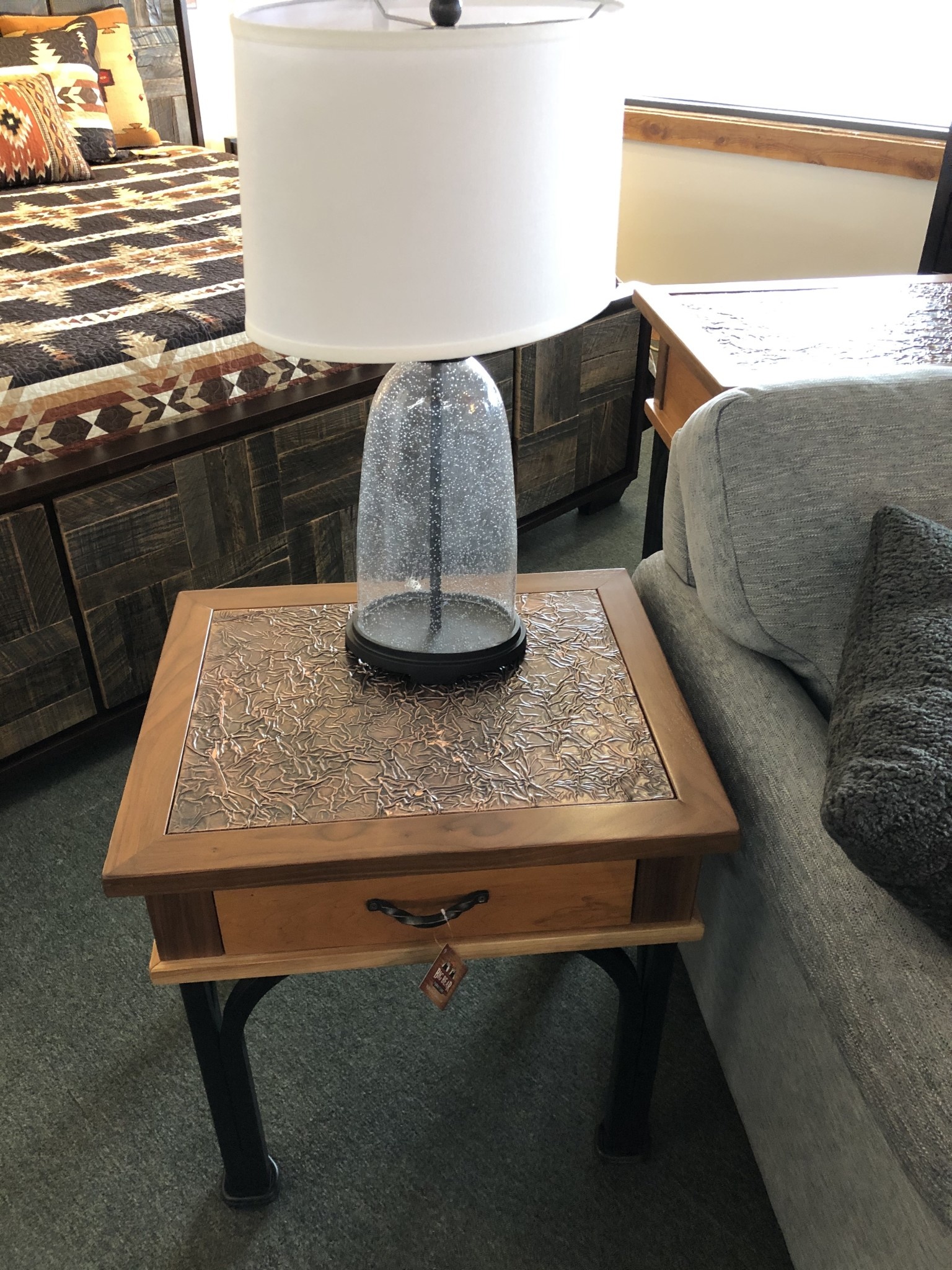Green Gables Cave Creek 1 drawer Side Table