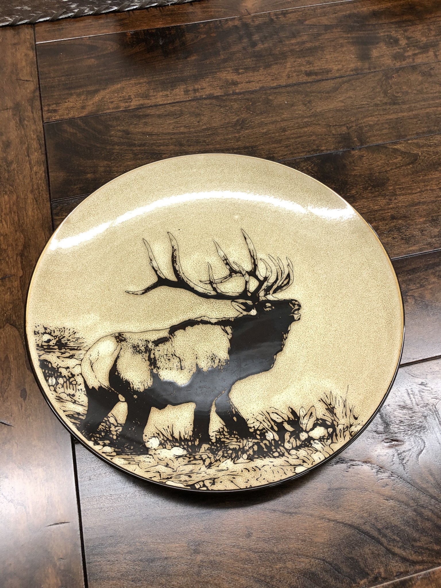 Unison Gifts Elk 10.5" Dinner Plate