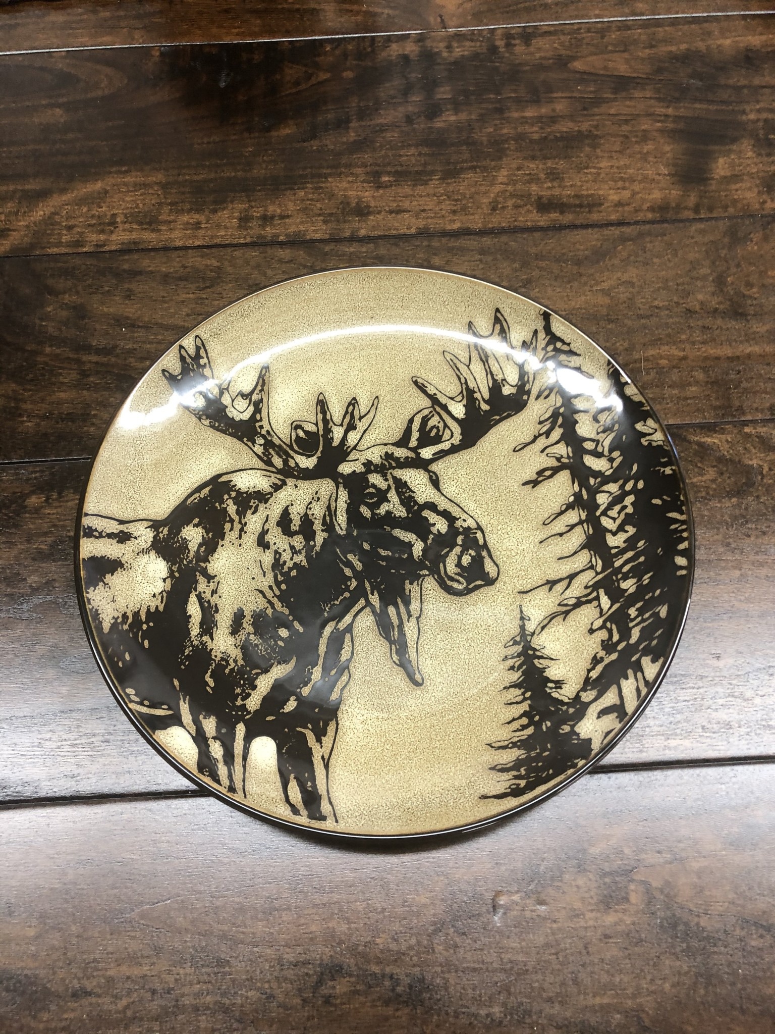 Unison Gifts Moose 8.25" Salad Plate