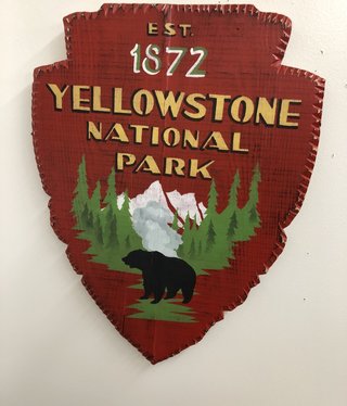 S Stocklin Hand Painted Park Shield