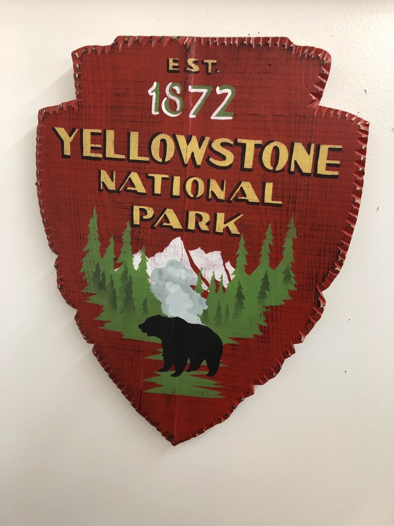 S Stocklin Hand Painted Park Shield