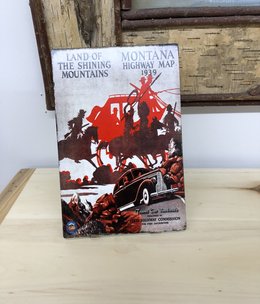 Classic Outdoor Magazines #27 1939  Montana Map 6x9 Table Topper Classic Outdoor Magazines #27 1939  Montana Map 6x9 Table Topper
