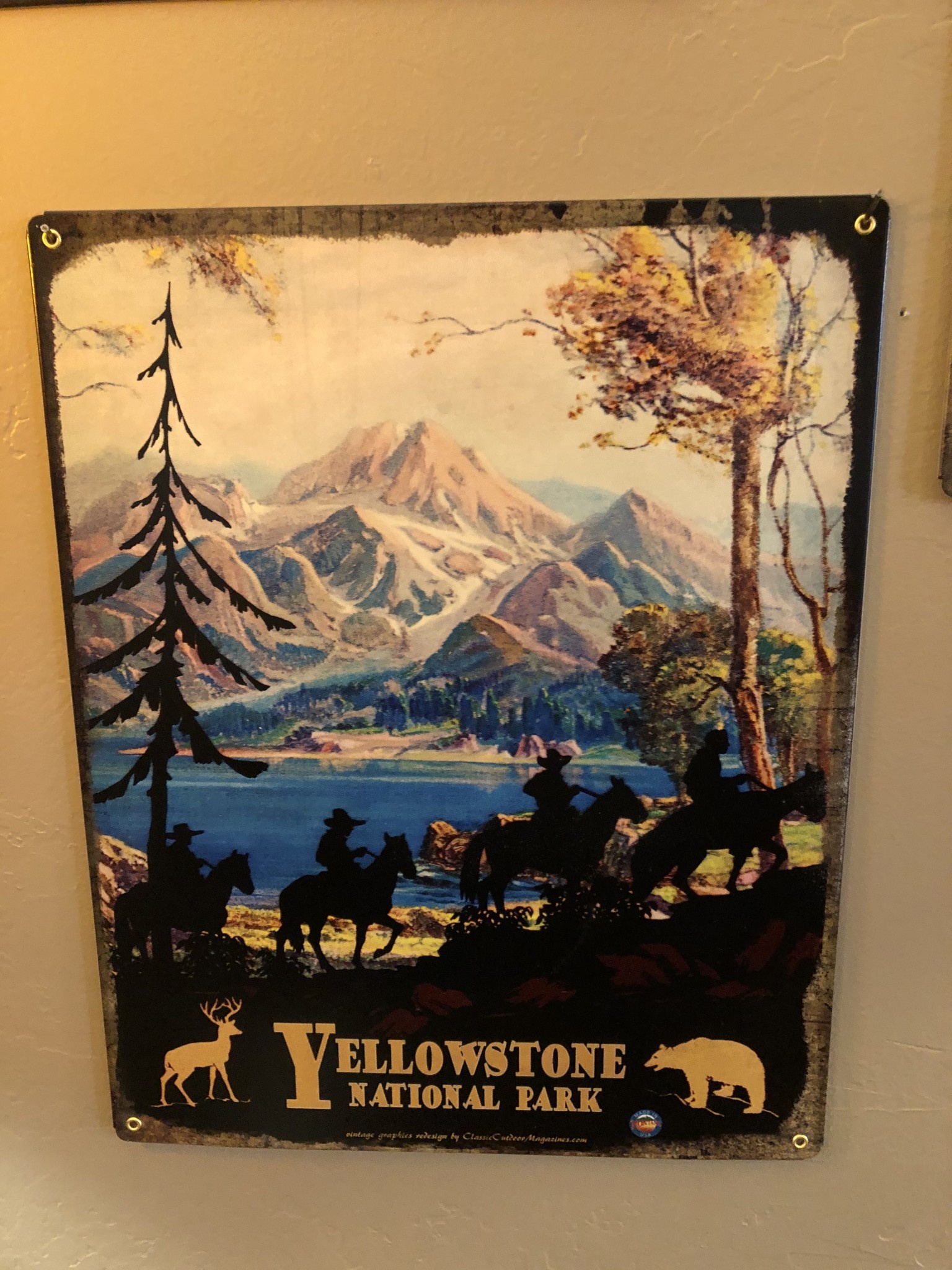 Classic Outdoor Magazines #25  Shadow Riders 12x15 metal sign