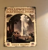 Classic Outdoor Magazines #11  Overland to Yellowstone NP 12x15 metal sign