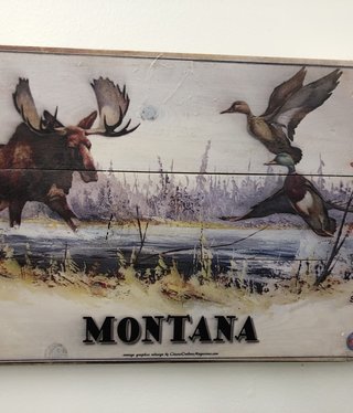 Classic Outdoor Magazines #41  Sweeney Moose 12x18 wood sign