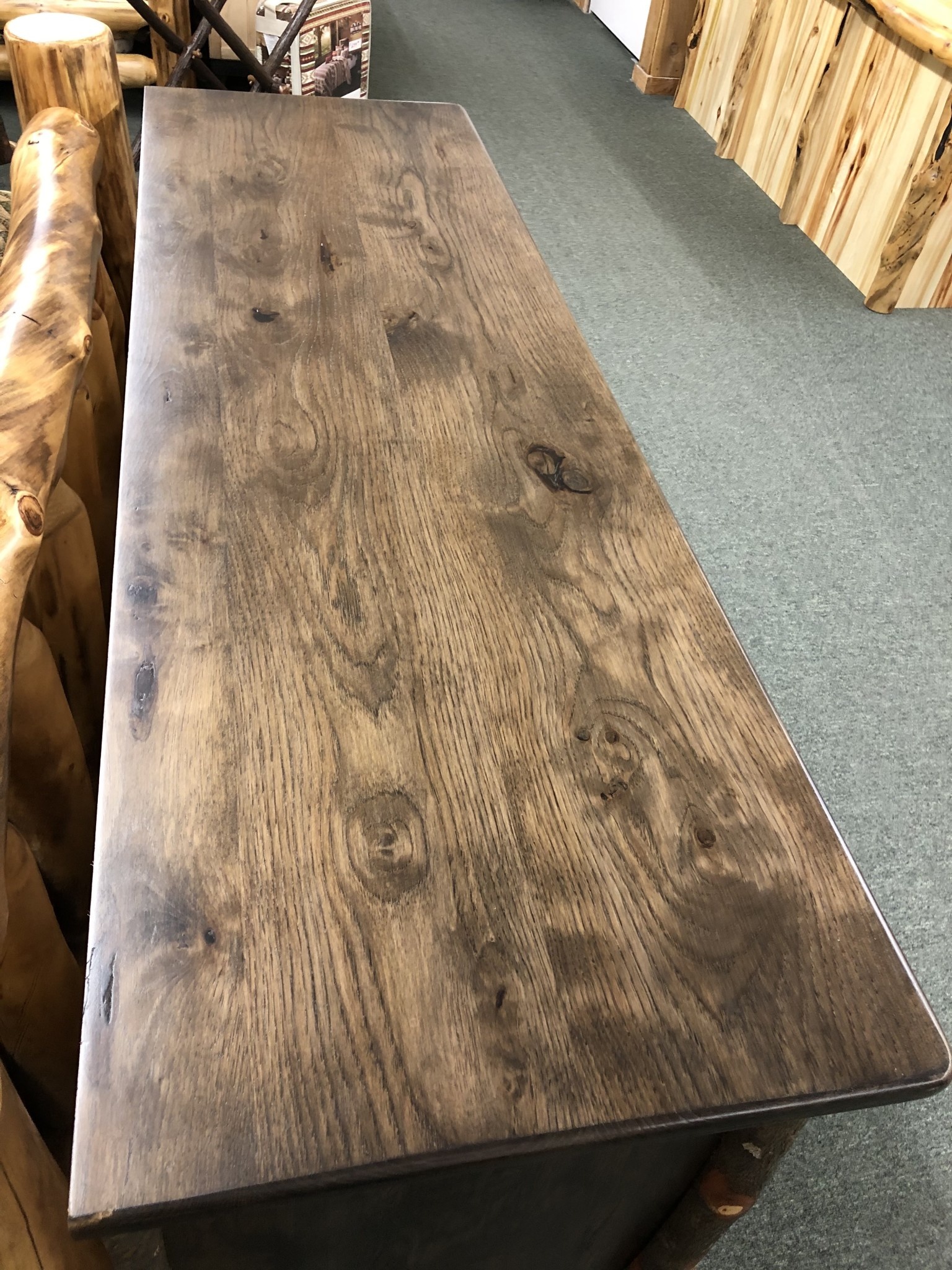 Co Albc Hickory Barn Door Tv Cabinet Big Bear Furniture