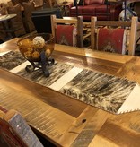 Gaucho Large Cowhide Table Runner 7' x 14"
