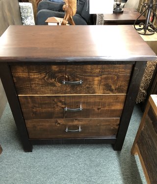 Green Gables River Bend 3 Drawer Nightstand  28x24x20