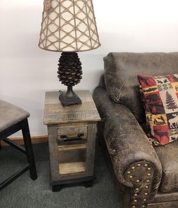 IFD 6441 Loft Chair Side Table 14x17x26