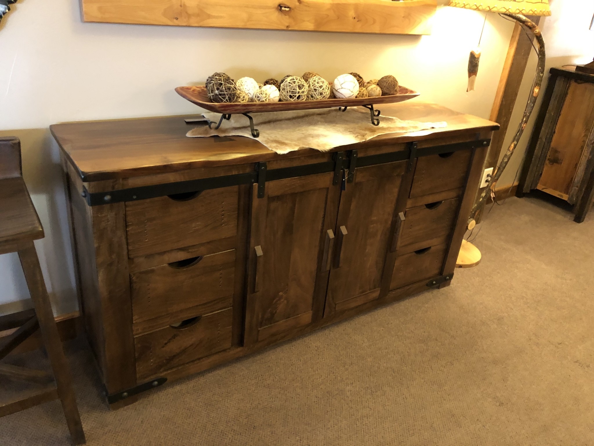 IFD 866 Parota 70" TV Stand  70x18x35