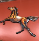 Simpkins-Canterbury Lane Running Horse Metal Wall Sculpture