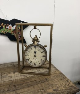 Uma Metal Table Clock, 9"w x 13"h